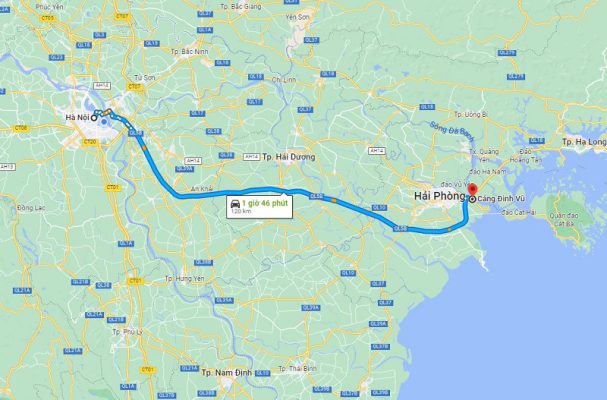 Vịnh Lan Hạ cách Hà Nội bao nhiêu km