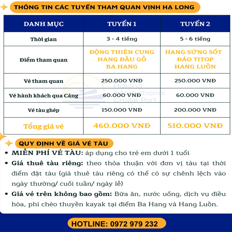 Đặt Vé Tàu Và Vé Tham Quan Vịnh Hạ Long