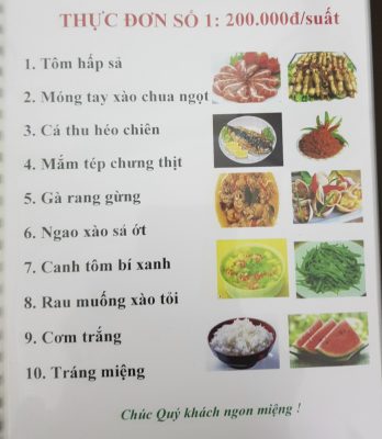 Menu Ăn trưa