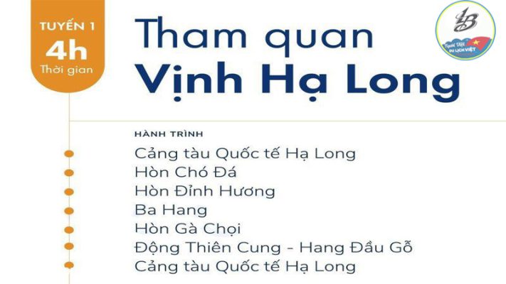 Các tuyến tham quan Vịnh Hạ Long